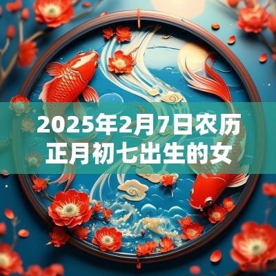 2025年2月7日农历正月初七出生的女宝宝起名新生儿五行属金的名字