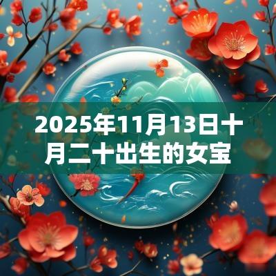 2025年11月13日十月二十出生的女宝宝八字算命五行缺土的名字