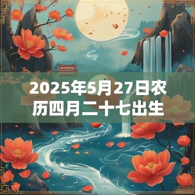 2025年5月27日农历四月二十七出生的男孩五行命理属金的起名宜用字