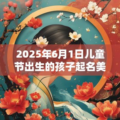 2025年6月1日儿童节出生的孩子起名美好的癸卯蛇年男生取名
