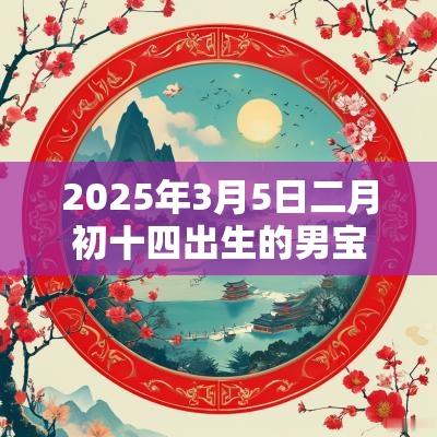 2025年3月5日二月初十四出生的男宝宝起名（形容词）的名字