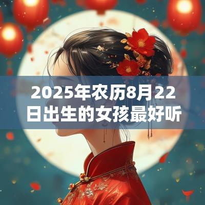 2025年农历8月22日出生的女孩最好听的名字五行缺火宝宝取名