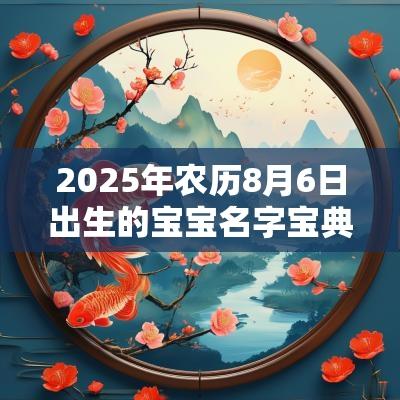2025年农历8月6日出生的宝宝名字宝典彰显品德的名字寓意解析