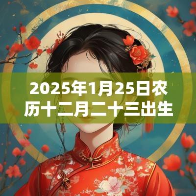 2025年1月25日农历十二月二十三出生的男孩五行命理解析缺水缺火取名推荐