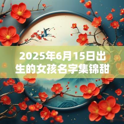 2025年6月15日出生的女孩名字集锦甜美清香有含义的名字一览表