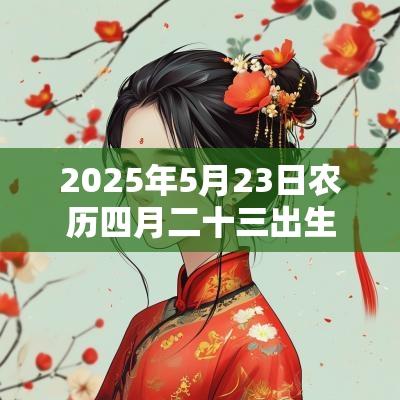2025年5月23日农历四月二十三出生的女宝宝生辰八字取名如何改运