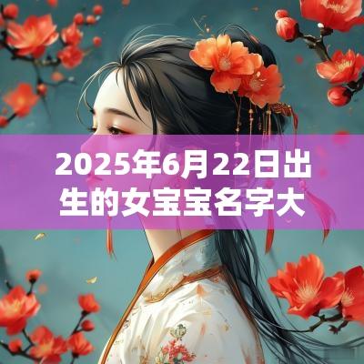 2025年6月22日出生的女宝宝名字大全有寓意的蛇年100分名字精选
