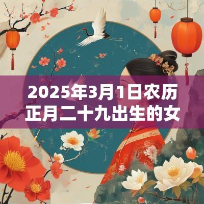 2025年3月1日农历正月二十九出生的女孩五行属水温文尔雅的名字