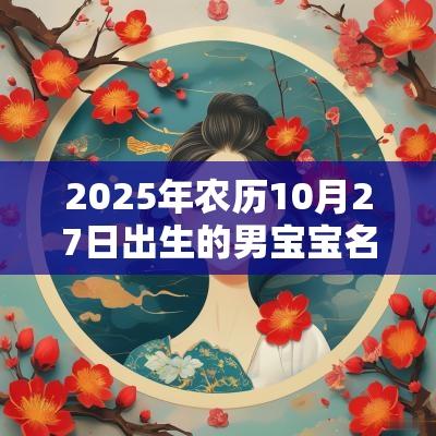 2025年农历10月27日出生的男宝宝名字推荐出众不凡的名字合集