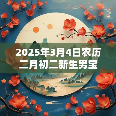 2025年3月4日农历二月初二新生男宝宝五行命理解析补金取名旺运