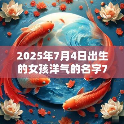 2025年7月4日出生的女孩洋气的名字7月蛇宝宝宜用字取名大全