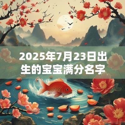 2025年7月23日出生的宝宝满分名字合集出自诗经寓意的精选名字