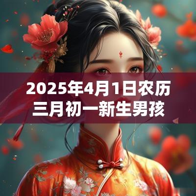 2025年4月1日农历三月初一新生男孩五行八字解读属木的起名宜用字