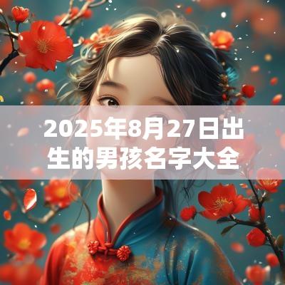 2025年8月27日出生的男孩名字大全男孩新颖有涵养的名字参考