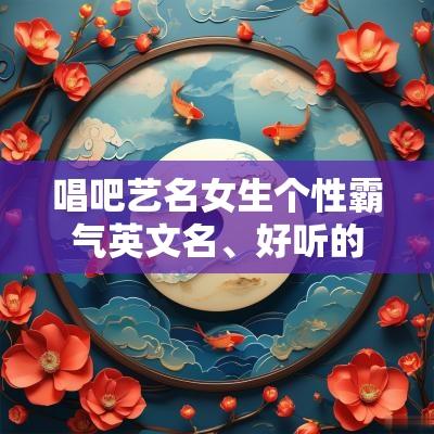 唱吧艺名女生个性霸气英文名、好听的唱吧名字男生大全、唱吧昵称大全