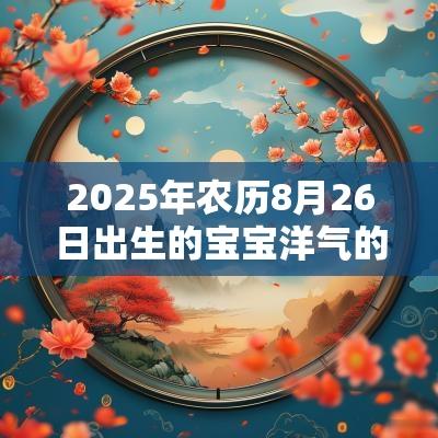 2025年农历8月26日出生的宝宝洋气的名字新颖洋气有涵养的名字
