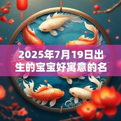 2025年7月19日出生的宝宝好寓意的名字诗词中的男孩名字