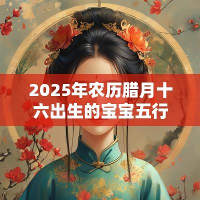 2025年农历腊月十六出生的宝宝五行八字命运简单干净的名字推荐