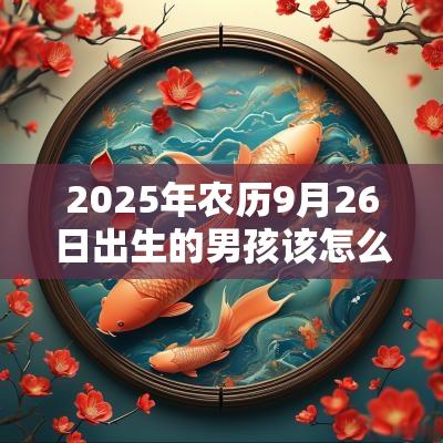 2025年农历9月26日出生的男孩该怎么取名有寓意的木属性男孩名字赏析