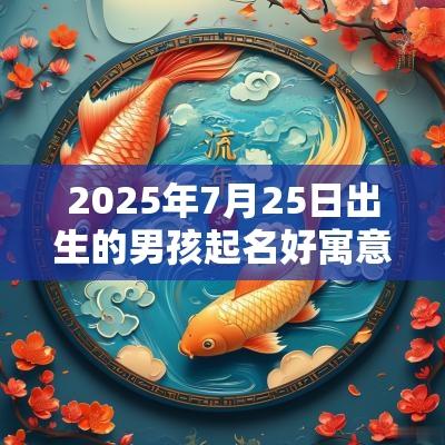 2025年7月25日出生的男孩起名好寓意的字生肖兔起名字的字