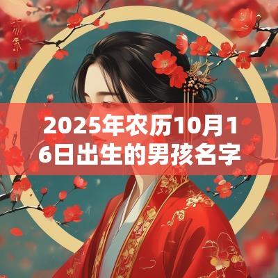 2025年农历10月16日出生的男孩名字推荐农历十月男名大全