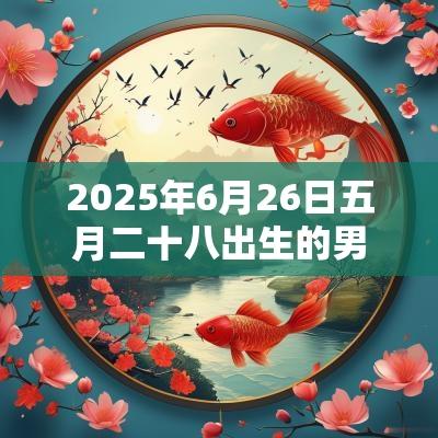 2025年6月26日五月二十八出生的男宝宝八字怎么排孩子起名用字推荐