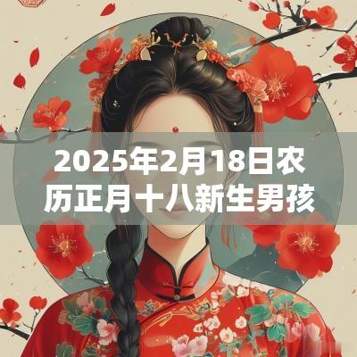 2025年2月18日农历正月十八新生男孩五行查询属水怎么取名好