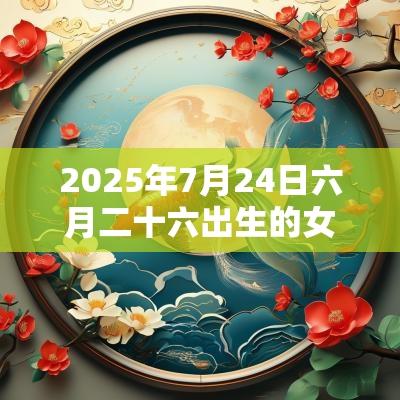 2025年7月24日六月二十六出生的女孩子是什么命名字怎么取大气的