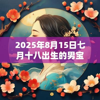 2025年8月15日七月十八出生的男宝宝五行缺什么缺火的最佳宜用字