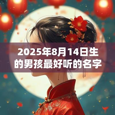 2025年8月14日生的男孩最好听的名字霸气并且寓意好的名字推荐