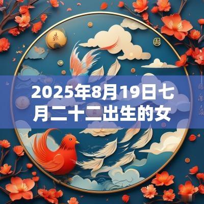 2025年8月19日七月二十二出生的女宝宝生辰八字缺火怎么取名