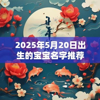 2025年5月20日出生的宝宝名字推荐好听的男孩子名字大全