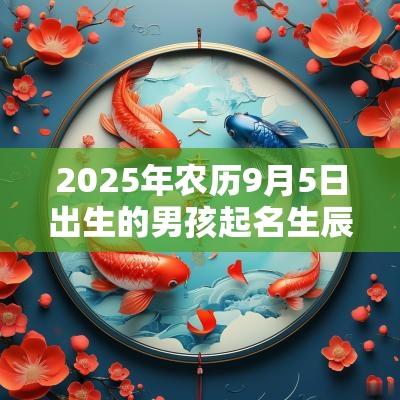 2025年农历9月5日出生的男孩起名生辰八字五行属木的男孩名字赏析