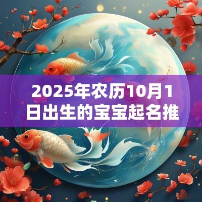 2025年农历10月1日出生的宝宝起名推荐风姿卓越的女宝宝名字