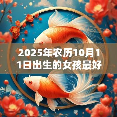 2025年农历10月11日出生的女孩最好听的名字五行缺火宝宝取名