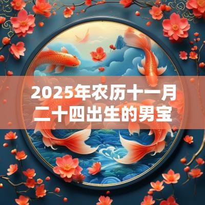2025年农历十一月二十四出生的男宝宝五行缺金缺火好听洋气的名字