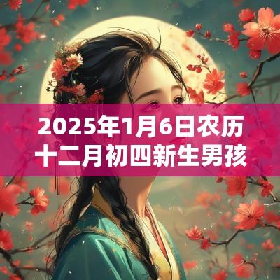 2025年1月6日农历十二月初四新生男孩五行命理解析缺火水木取名推荐