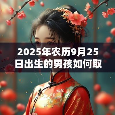 2025年农历9月25日出生的男孩如何取名带木属性的男孩名字推荐