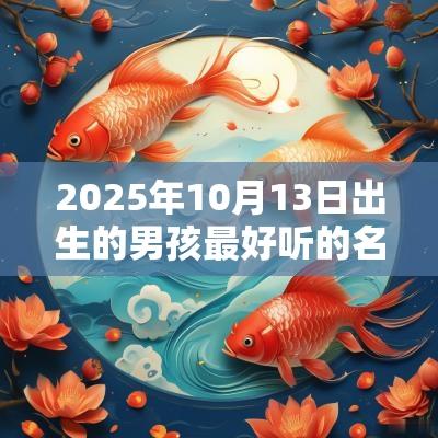 2026年10月13日出生的男孩最好听的名字比较有内涵的男孩名