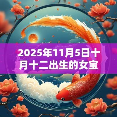 2025年11月5日十月十二出生的女宝宝八字算命五行缺火的名字