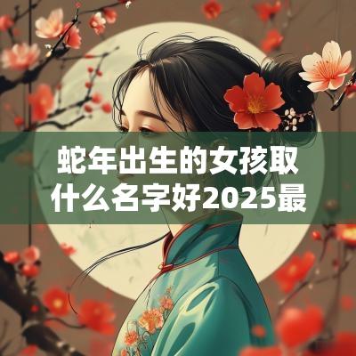 蛇年出生的女孩取什么名字好2025最新适合女孩大气有内涵的名字