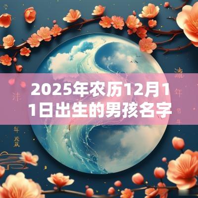 2025年农历12月11日出生的男孩名字推荐有气质的名字合集