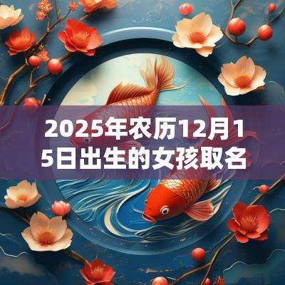 2025年农历12月15日出生的女孩取名宜用字内涵丰富的女孩名字