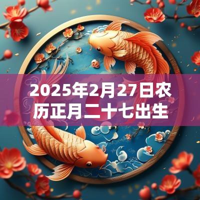 2025年2月27日农历正月二十七出生的男宝宝五行起名属金的名字