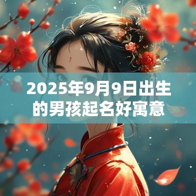 2025年9月9日出生的男孩起名好寓意的字最唯美的男孩名字精选