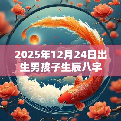 2025年12月24日出生男孩子生辰八字福气多多的男宝宝名字
