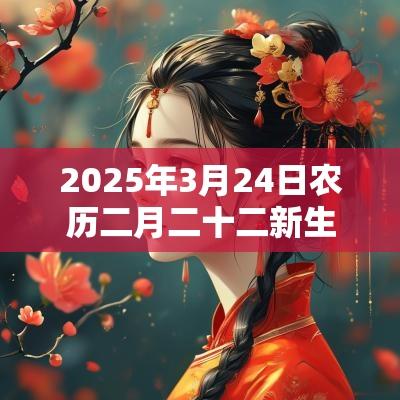2025年3月24日农历二月二十二新生女宝宝五行属火活泼开朗的名字