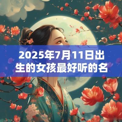 2025年7月11日出生的女孩最好听的名字诗经中最唯美的女孩名字
