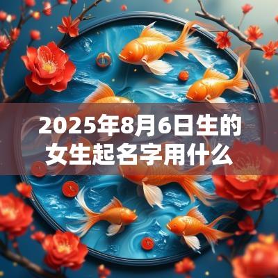 2025年8月6日生的女生起名字用什么字比较好五行属金的女孩宜用字