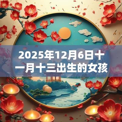 2025年12月6日十一月十三出生的女孩五行八字解读缺土的起名宜用字